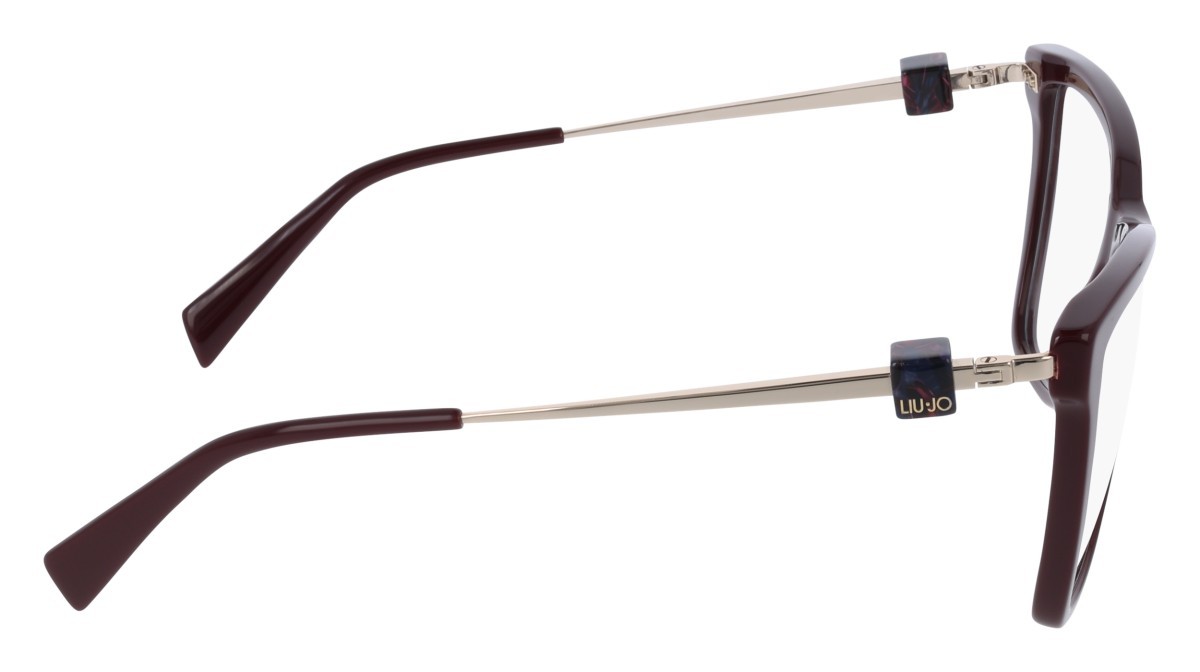 Occhiali da vista Liu Jo LJ2823 (601) colore burgundy forma rettangolare lenti colore - 3