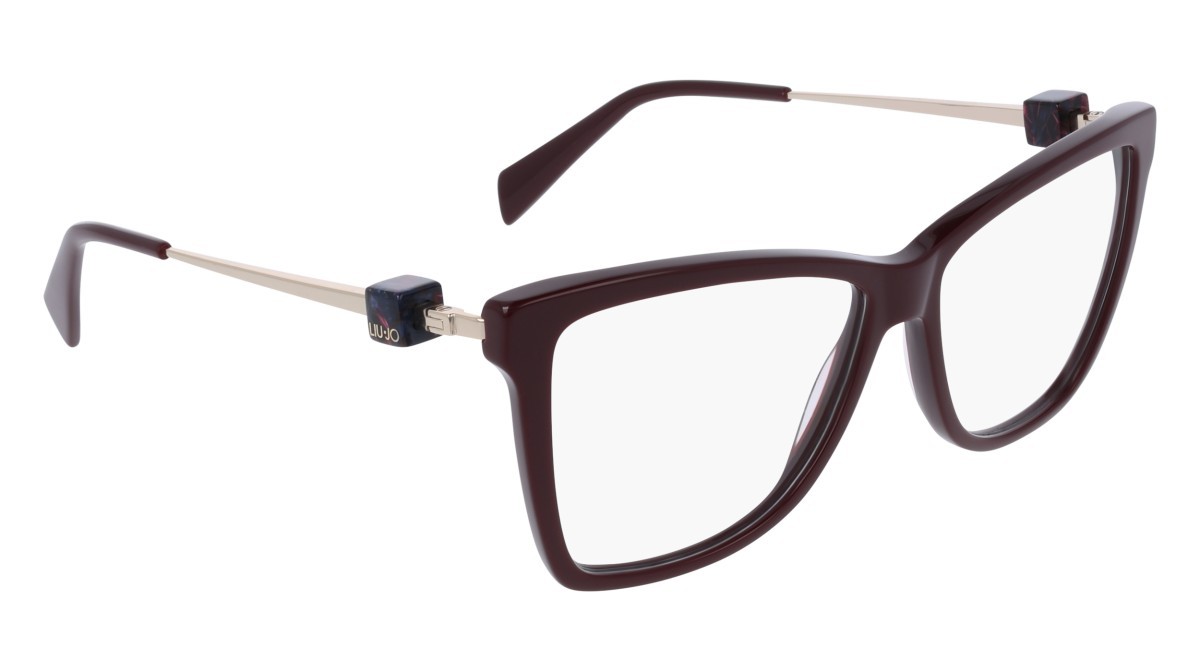 Occhiali da vista Liu Jo LJ2823 (601) colore burgundy forma rettangolare lenti colore - 3
