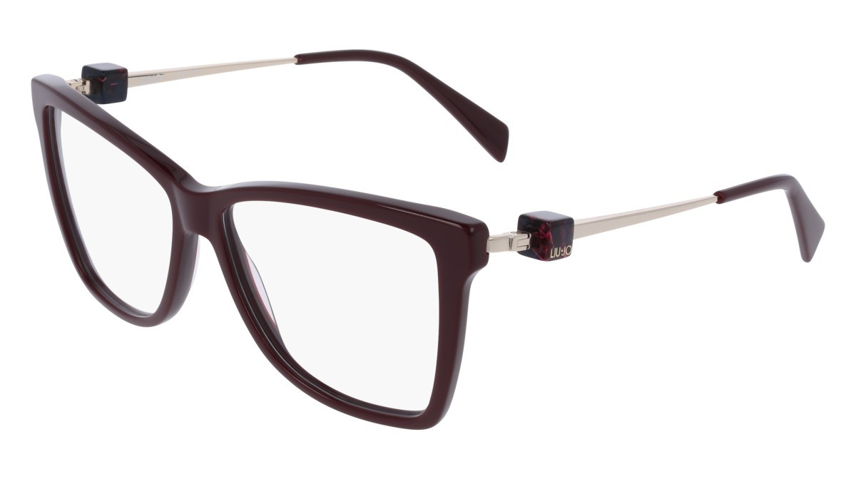 Occhiali da vista Liu Jo LJ2823 (601) colore burgundy forma rettangolare lenti colore - 3