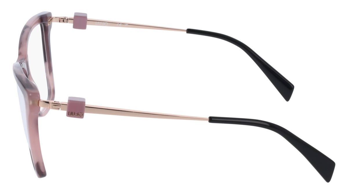 Occhiali da vista Liu Jo LJ2823 (658) colore rose tortoise forma rettangolare lenti colore - 4