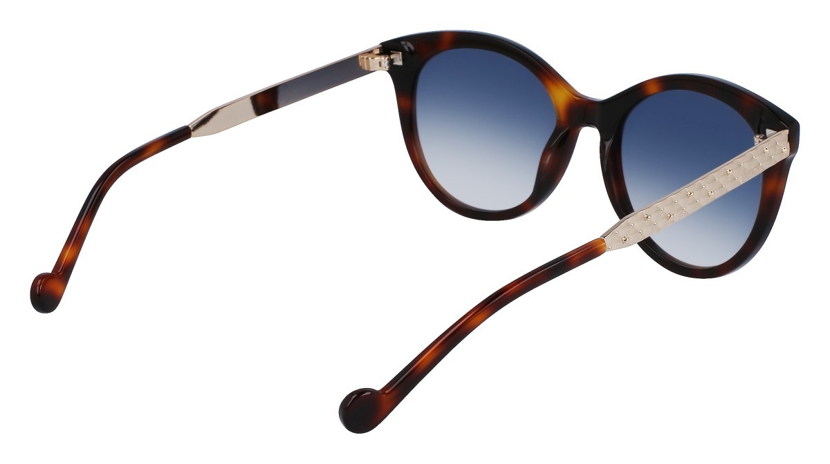 Sonnenbrillen Liu Jo LJ765S (242) farbe dark tortoise form pantos gläser gradient blue