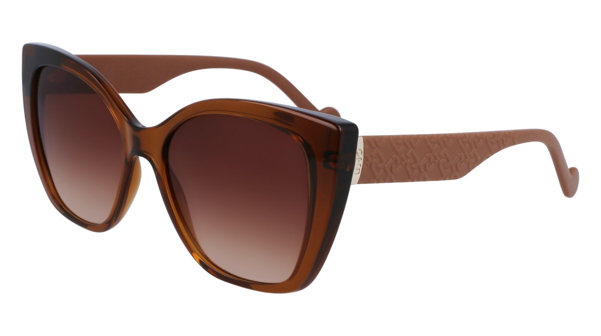 Sonnenbrillen Liu Jo LJ766S (216) farbe caramel form schmetterling gläser gradient caramel