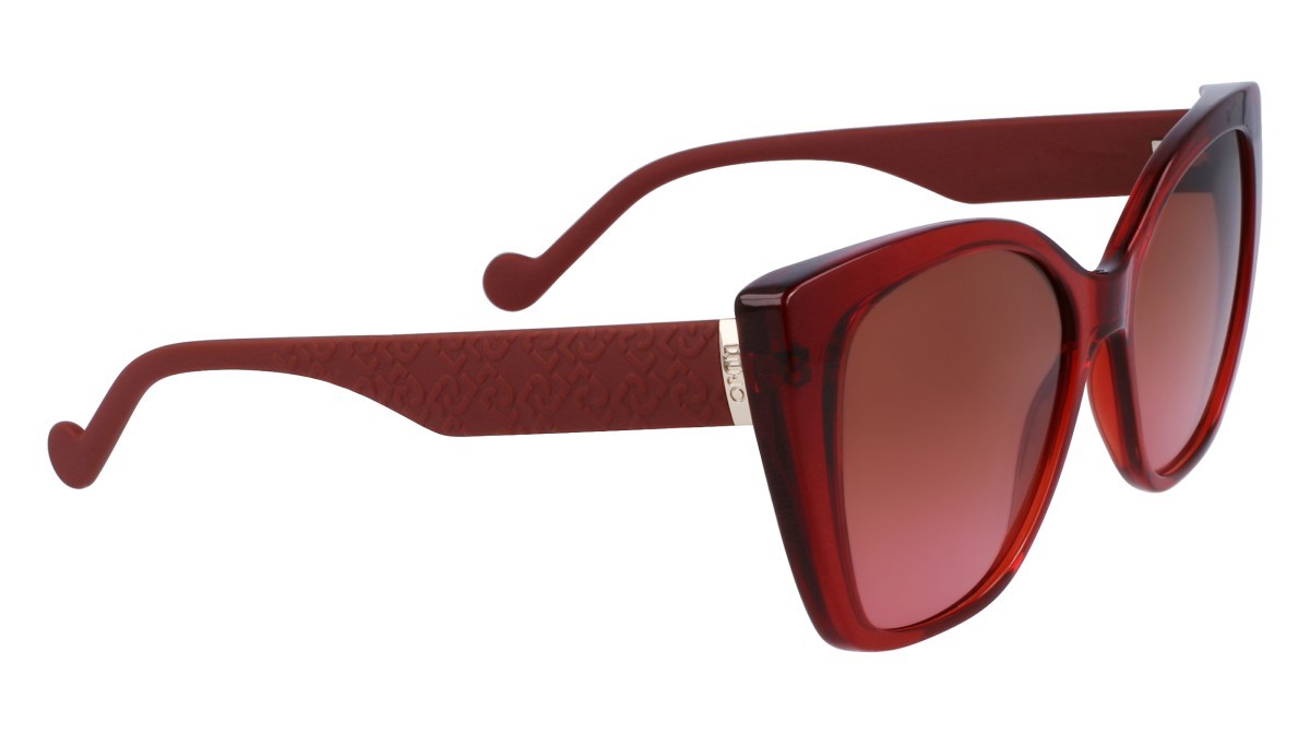 Sonnenbrillen Liu Jo LJ766S (600) farbe red form schmetterling gläser gradient rust/pink