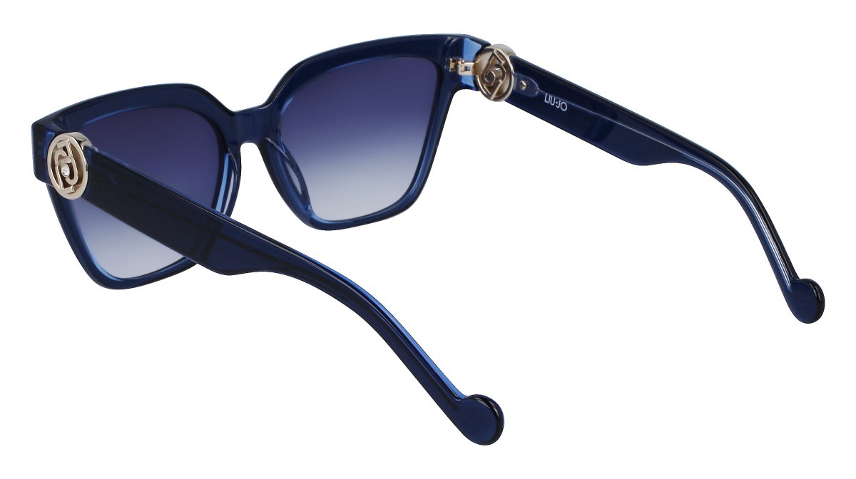 Sonnenbrillen Liu Jo LJ768SR (436) farbe blue/azure form schmetterling gläser gradient blue