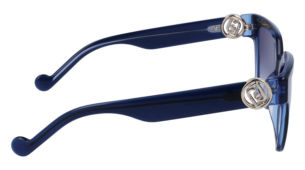 Sonnenbrillen Liu Jo LJ768SR (436) farbe blue/azure form schmetterling gläser gradient blue