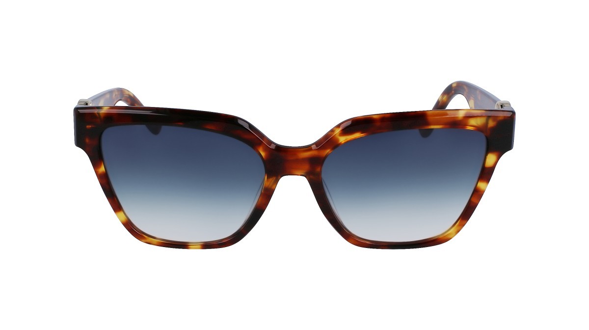 Sonnenbrillen Liu Jo LJ768SR (726) farbe blonde tortoise form schmetterling gläser gradient petrol