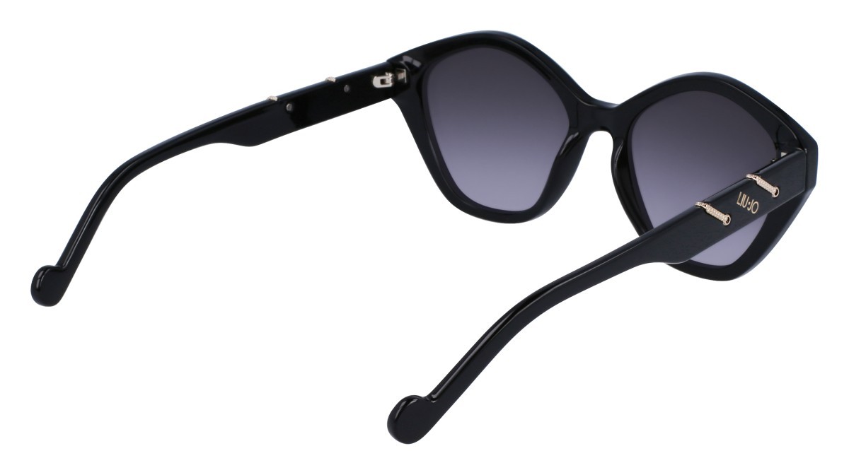 Sonnenbrillen Liu Jo LJ770S (001) farbe black form rechteckig gläser gradient grey