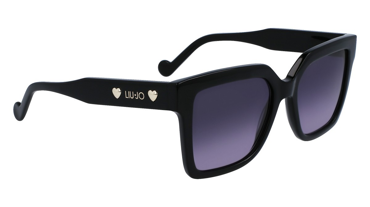 Occhiali da sole Liu Jo LJ771S (001) colore black forma rettangolare lenti black gradient