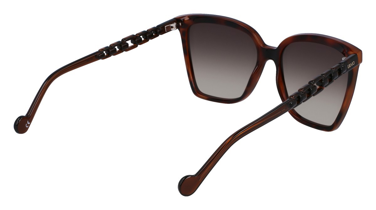 Sonnenbrillen Liu Jo LJ773S (240) farbe tortoise form rechteckig gläser gradient kaki