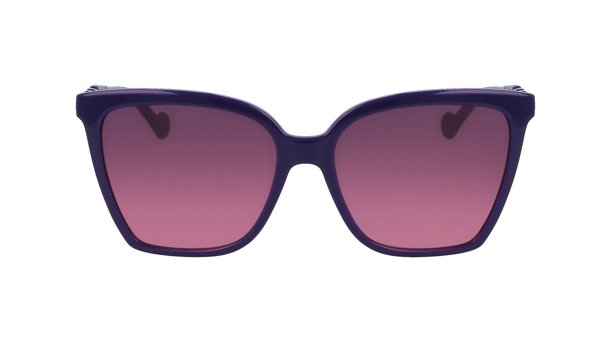 Sonnenbrillen Liu Jo LJ773S (500) farbe purple form rechteckig gläser gradient violet