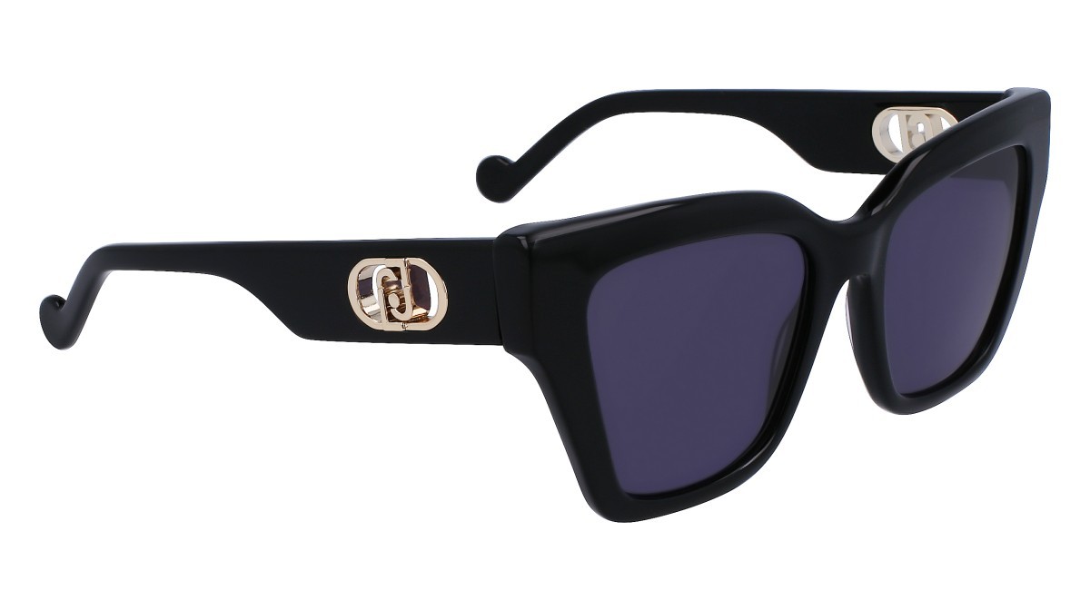 Occhiali da sole Liu Jo LJ777S (001) colore black forma rettangolare lenti solid grey