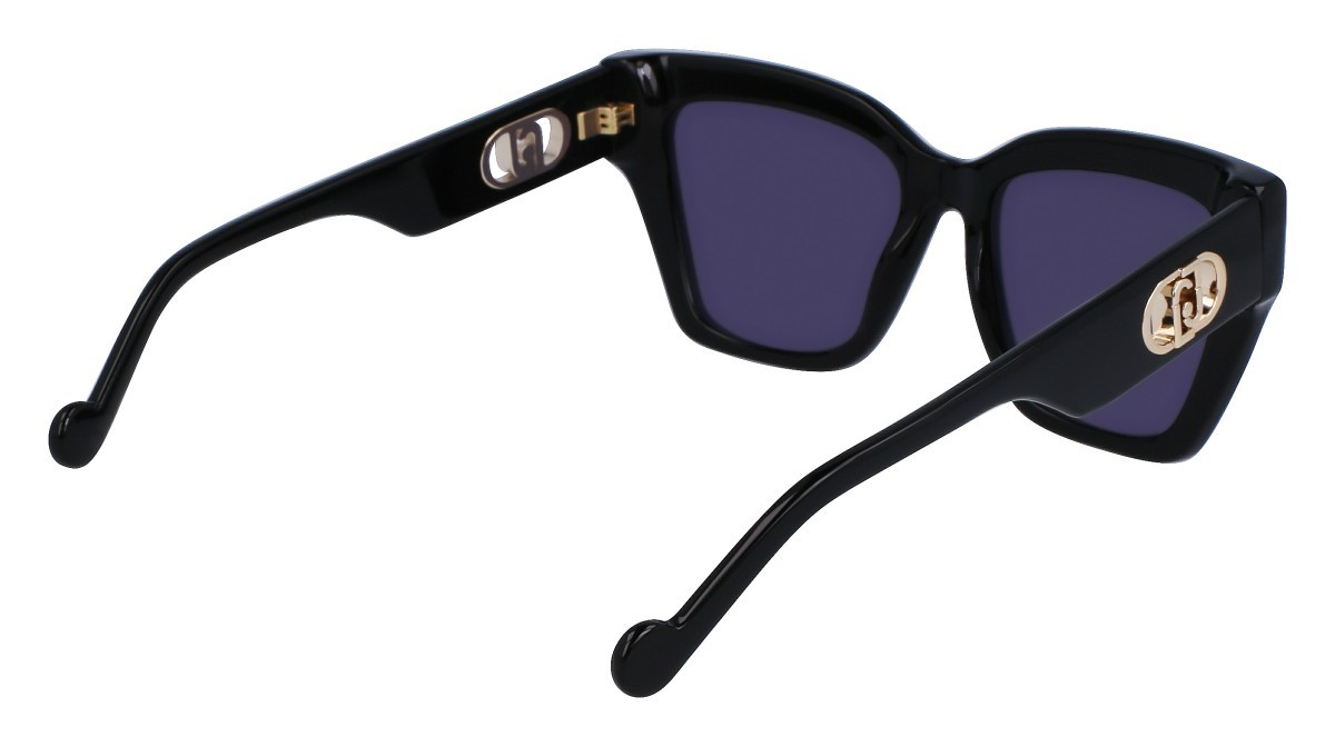 Occhiali da sole Liu Jo LJ777S (001) colore black forma rettangolare lenti solid grey