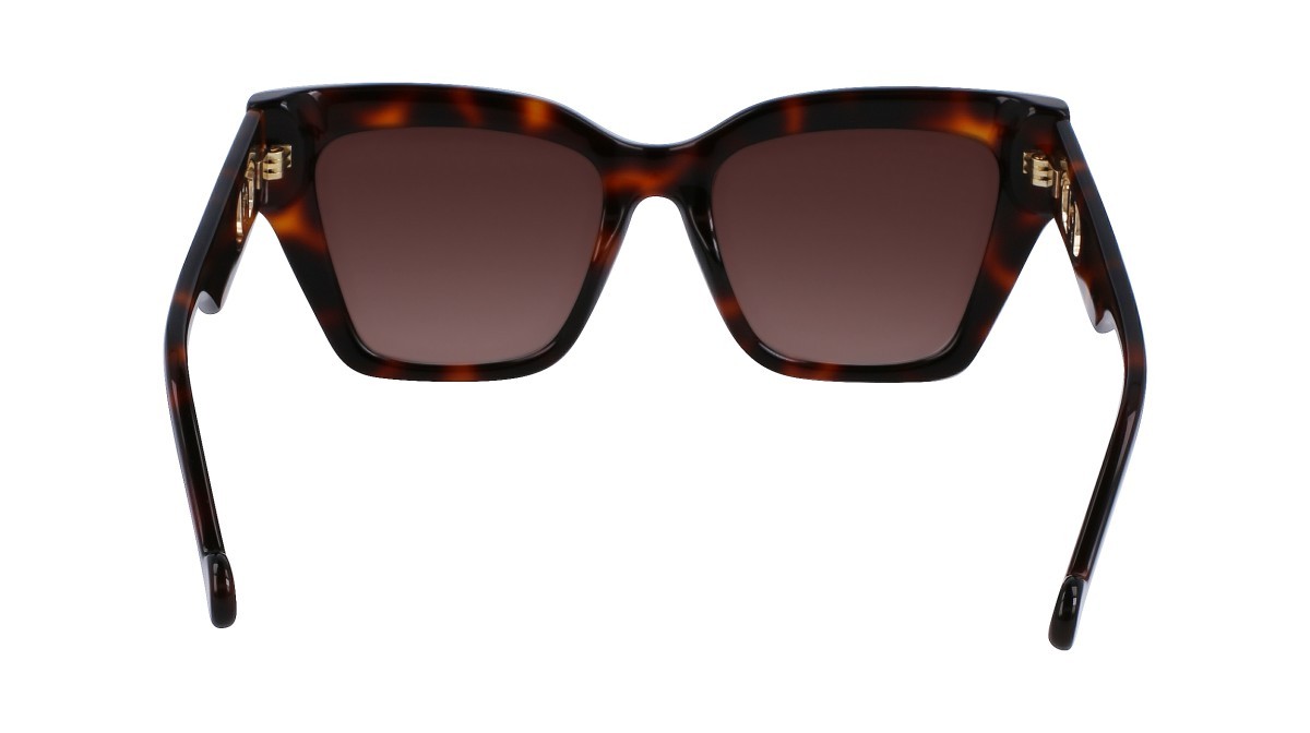 Occhiali da sole Liu Jo LJ777S (240) colore tortoise forma rettangolare lenti gradient brown