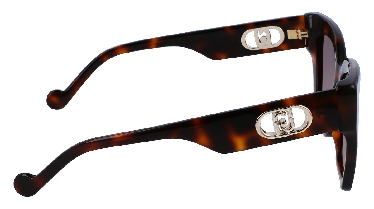 Occhiali da sole Liu Jo LJ777S (240) colore tortoise forma rettangolare lenti gradient brown