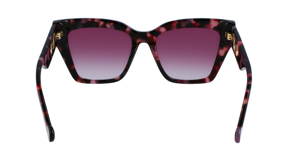 Occhiali da sole Liu Jo LJ777S (516) colore purple tortoise forma rettangolare lenti gradient purple/azure gradient
