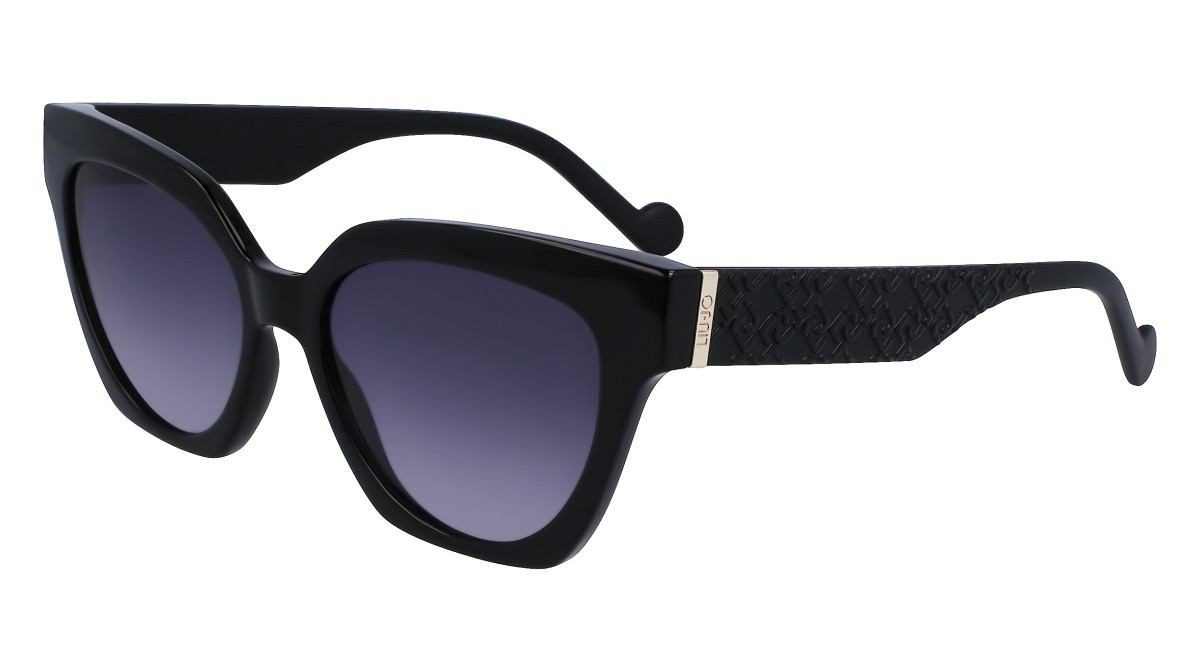 Occhiali da sole Liu Jo LJ778S (001) colore black forma pantos lenti gradient dark navy