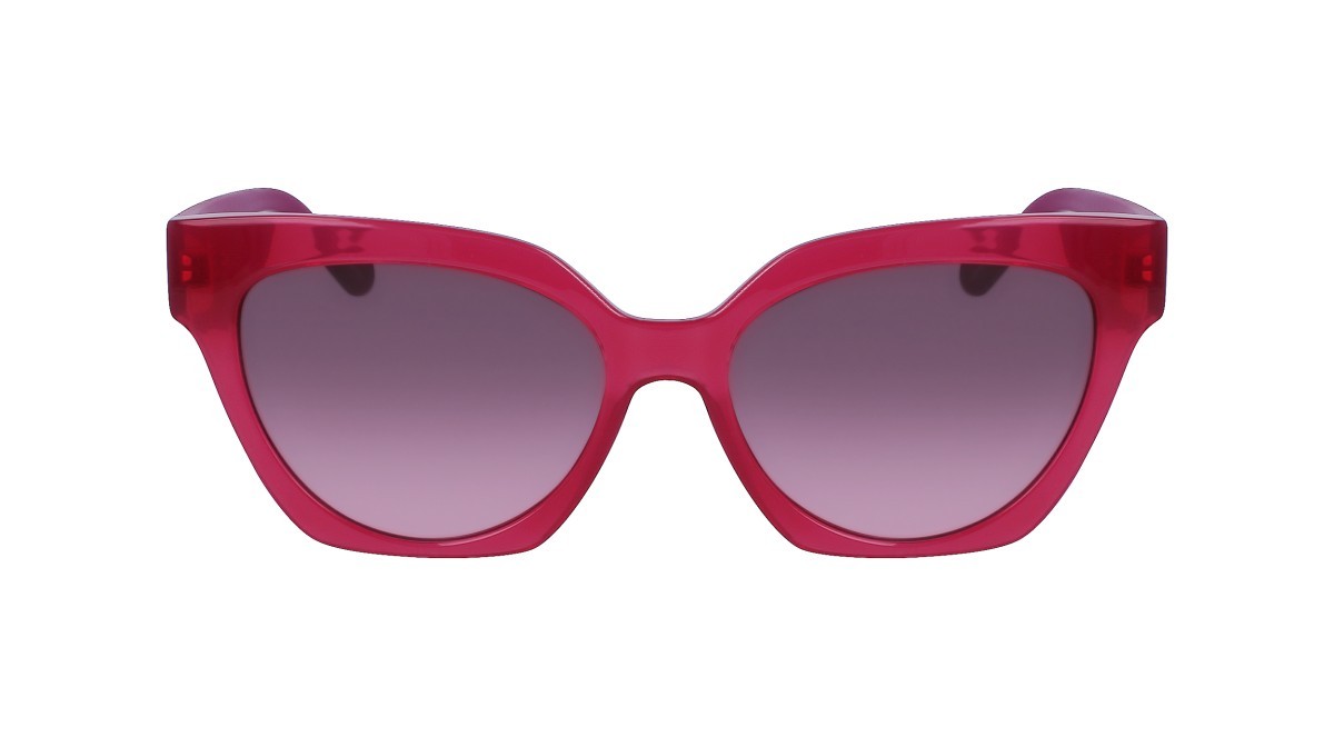 Occhiali da sole Liu Jo LJ778S (603) colore raspberry forma pantos lenti gradient brown rosberry