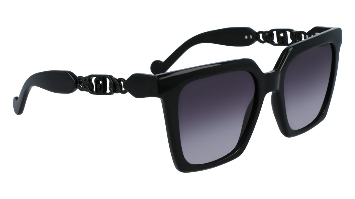 Occhiali da sole Liu Jo LJ779S (001) colore black forma rettangolare lenti gradient grey