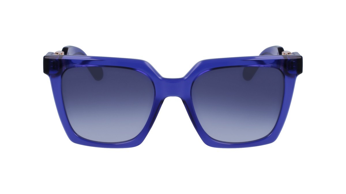 Occhiali da sole Liu Jo LJ779S (502) colore indigo forma rettangolare lenti gradient blue