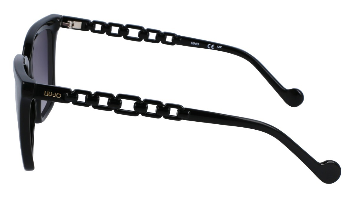Sonnenbrillen Liu Jo LJ780S (001) farbe black form rechteckig gläser gradient grey
