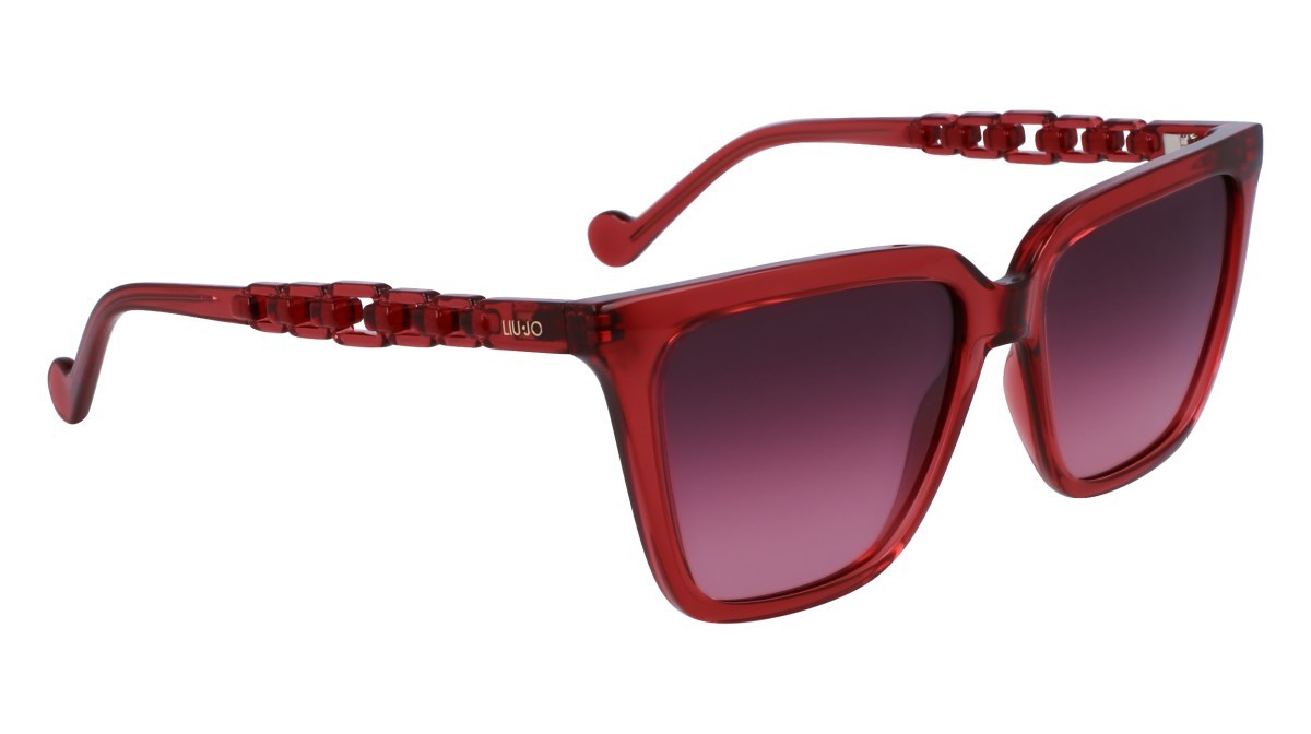 Sonnenbrillen Liu Jo LJ780S (610) farbe rose form rechteckig gläser grad purple/peach