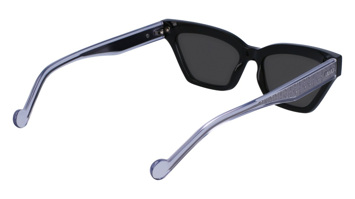 Sonnenbrillen Liu Jo LJ781S (001) farbe black form cat-eye gläser solid grey
