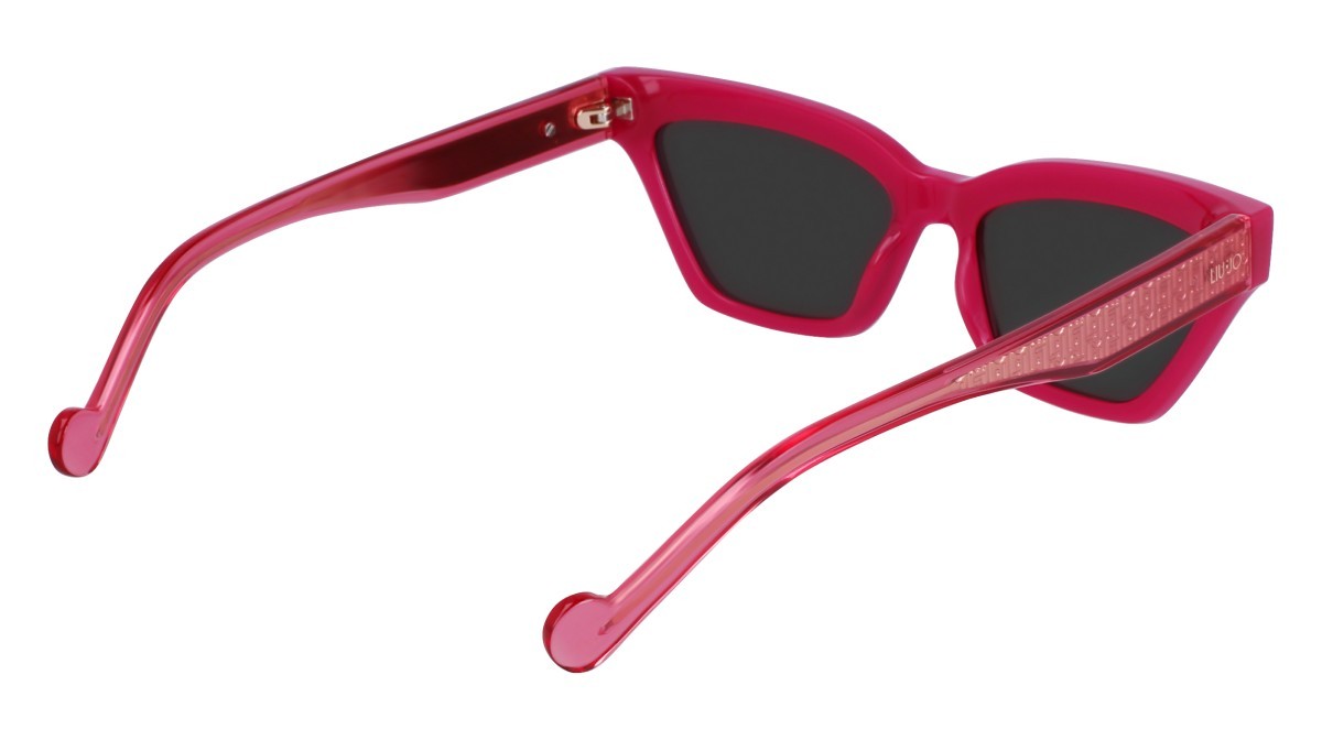 Sonnenbrillen Liu Jo LJ781S (525) farbe fuchsia form cat-eye gläser solid grey