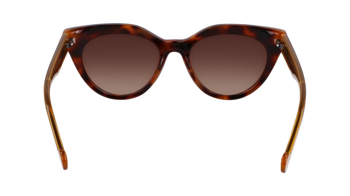 Sonnenbrillen Liu Jo LJ782S (240) farbe tortoise form cat-eye gläser gradient brown