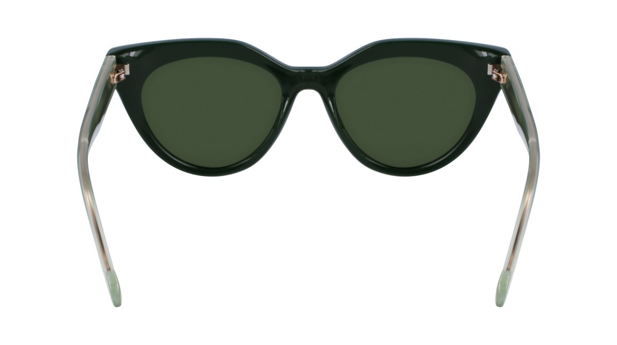 Sonnenbrillen Liu Jo LJ782S (300) farbe green form cat-eye gläser solid green