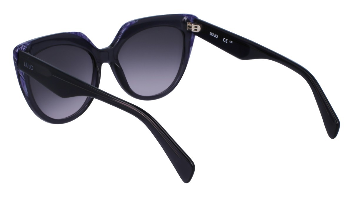 Sonnenbrillen Liu Jo LJ783S (024) farbe grey/lilac form cat-eye gläser gradient green/violet