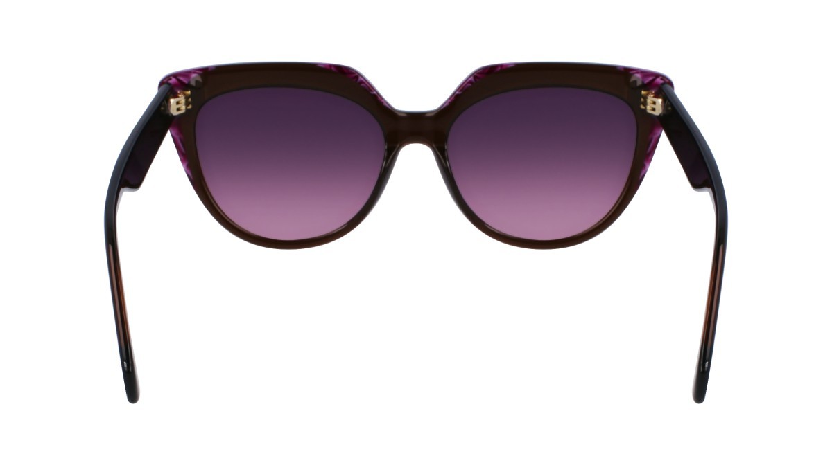 Sonnenbrillen Liu Jo LJ783S (212) farbe brown/violet form cat-eye gläser gradient purple pink