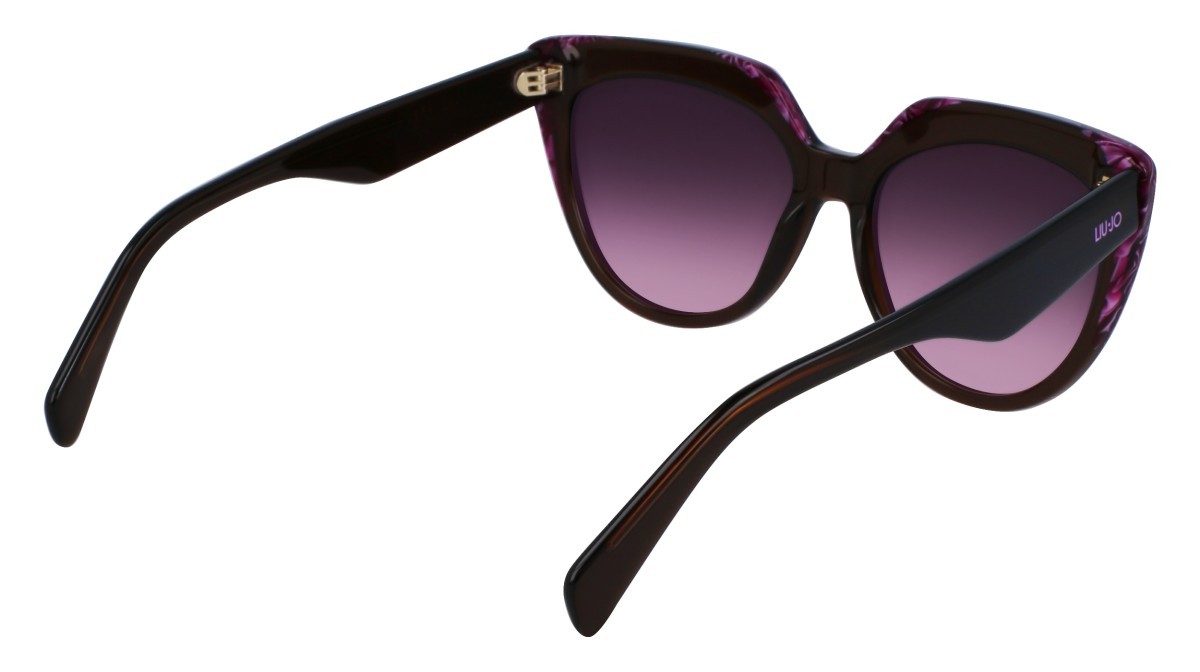 Sonnenbrillen Liu Jo LJ783S (212) farbe brown/violet form cat-eye gläser gradient purple pink