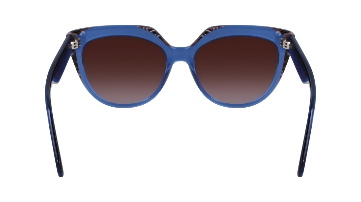 Sonnenbrillen Liu Jo LJ783S (416) farbe blue/grey form cat-eye gläser gradient brown/grey