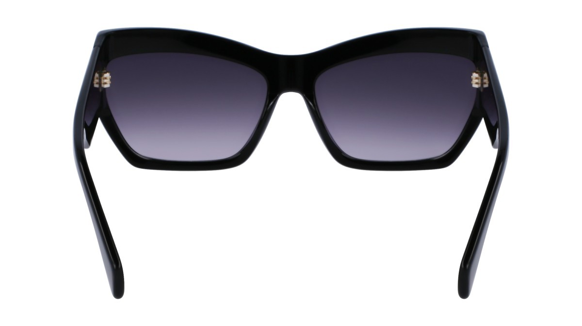 Sonnenbrillen Liu Jo LJ785S (001) farbe black form rechteckig gläser gradient grey