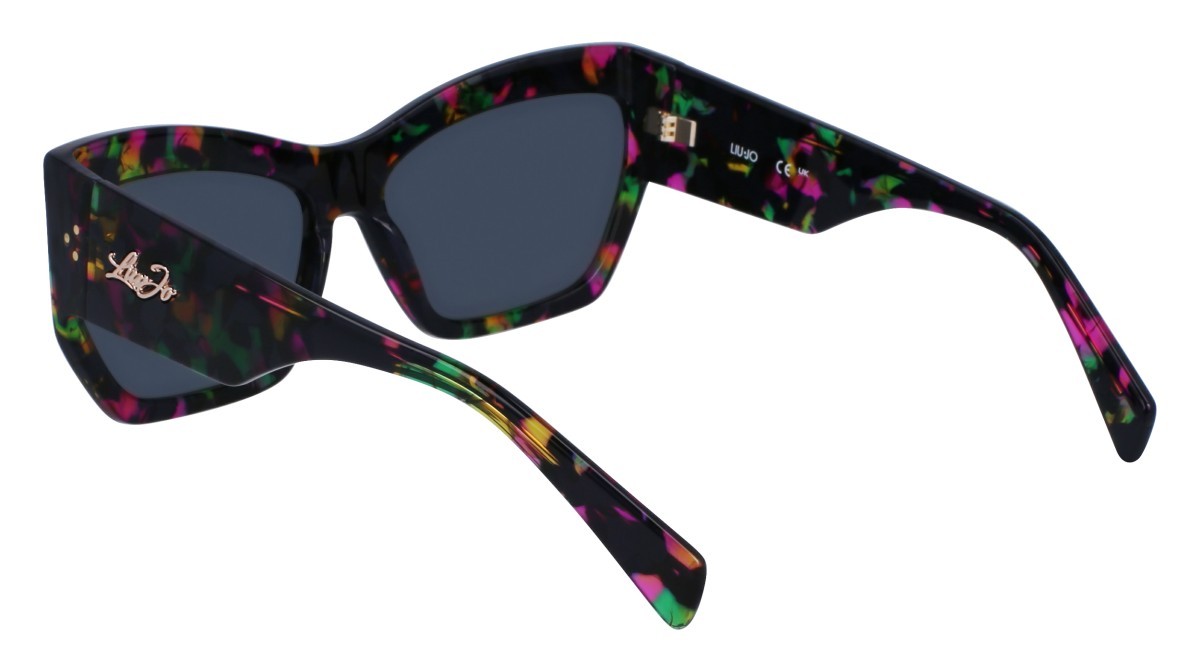 Sonnenbrillen Liu Jo LJ785S (304) farbe green fuchsia tortoise form rechteckig gläser green