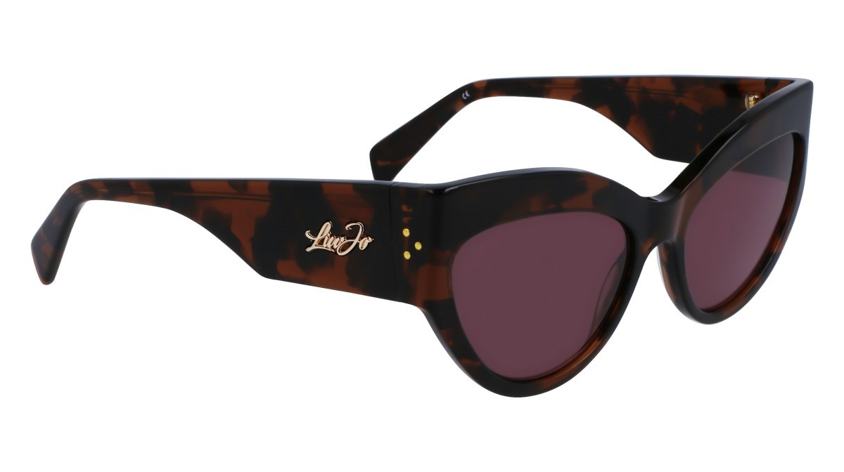Sonnenbrillen Liu Jo LJ787S (242) farbe dark tortoise form cat-eye gläser brown