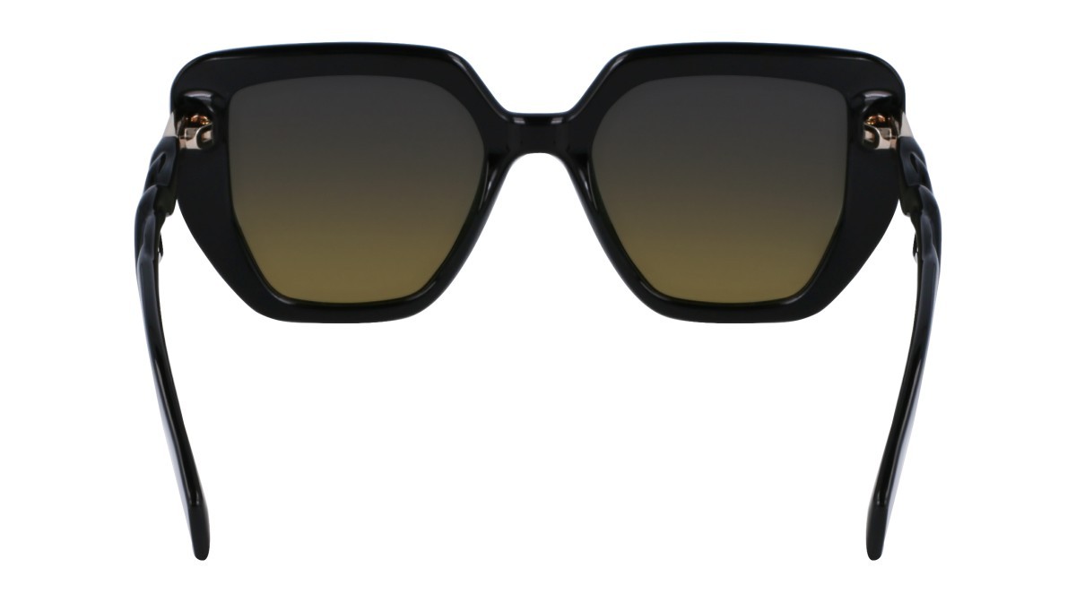 Occhiali da sole Liu Jo LJ788S (001) colore black forma rettangolare lenti gradient dark blue ochre