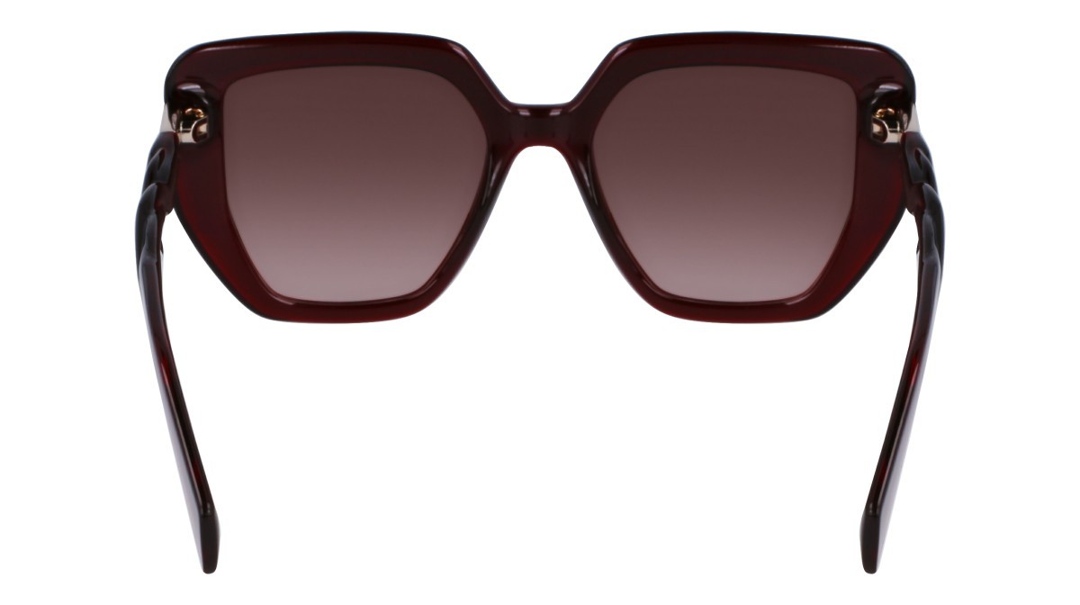 Occhiali da sole Liu Jo LJ788S (601) colore burgundy forma rettangolare lenti gradient brown