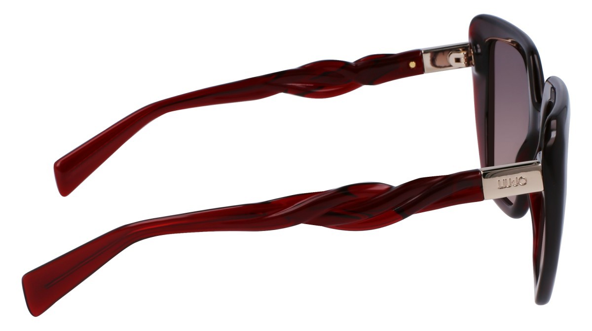 Occhiali da sole Liu Jo LJ788S (601) colore burgundy forma rettangolare lenti gradient brown