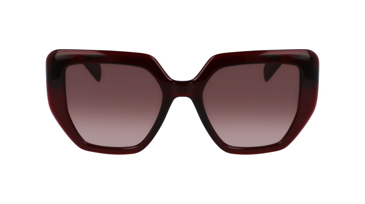 Occhiali da sole Liu Jo LJ788S (601) colore burgundy forma rettangolare lenti gradient brown