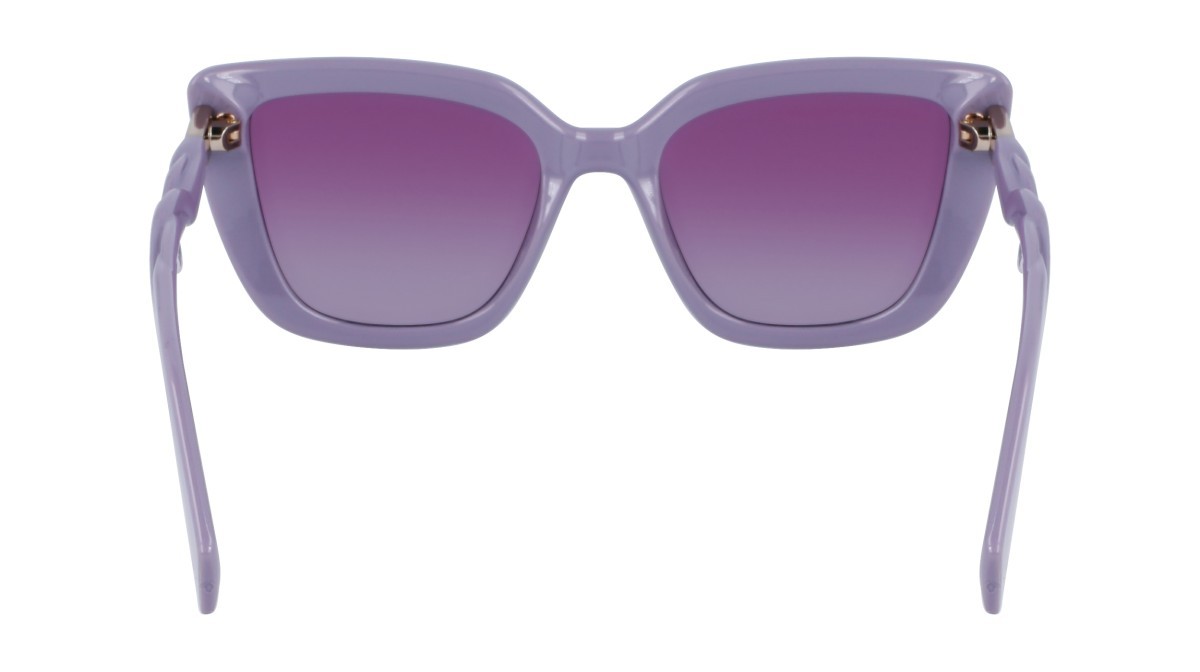 Sunglasses Liu Jo LJ789S (517) color lilac shape cat eye lenses gradient purple grey