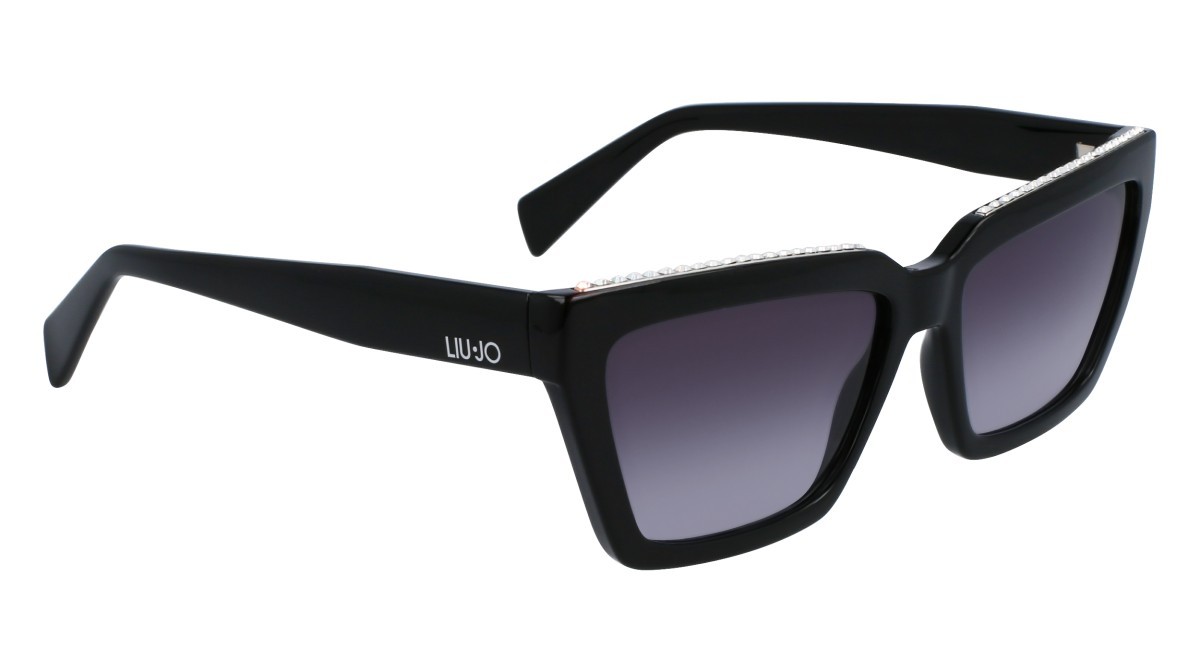 Sonnenbrillen Liu Jo LJ793SR (001) farbe black form rechteckig gläser gradient grey
