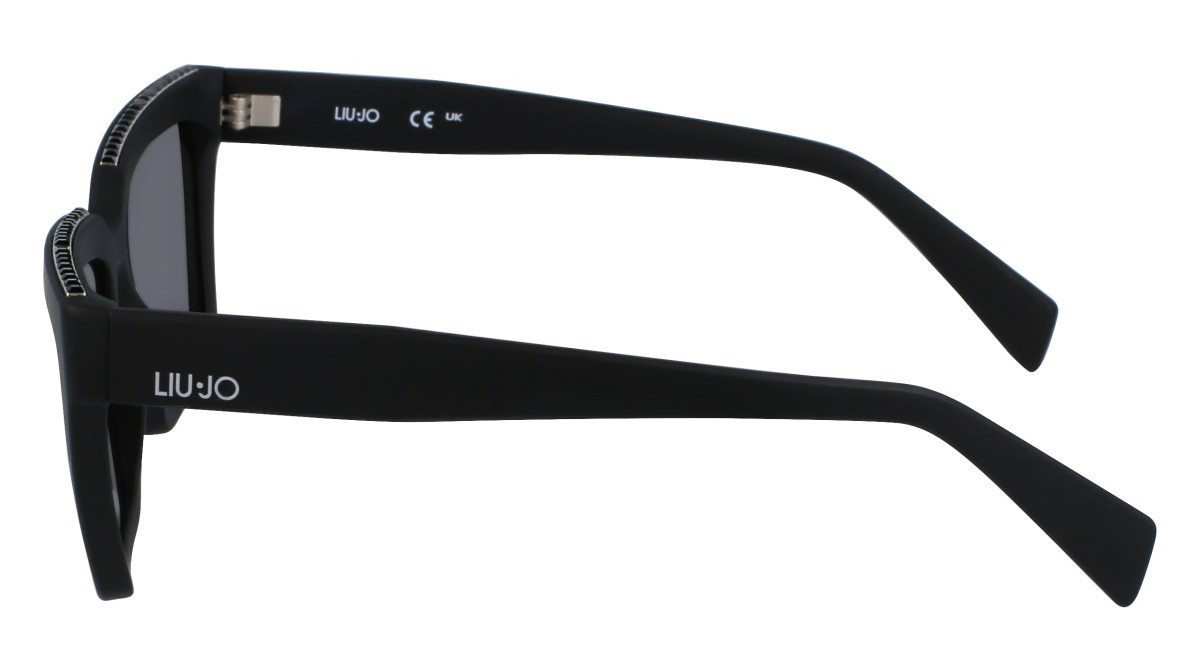 Occhiali da sole Liu Jo LJ793SR (002) colore matte black forma rettangolare lenti solid grey