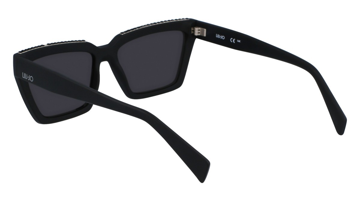 Occhiali da sole Liu Jo LJ793SR (002) colore matte black forma rettangolare lenti solid grey