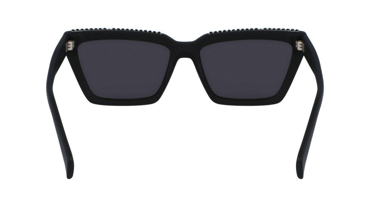 Occhiali da sole Liu Jo LJ793SR (002) colore matte black forma rettangolare lenti solid grey