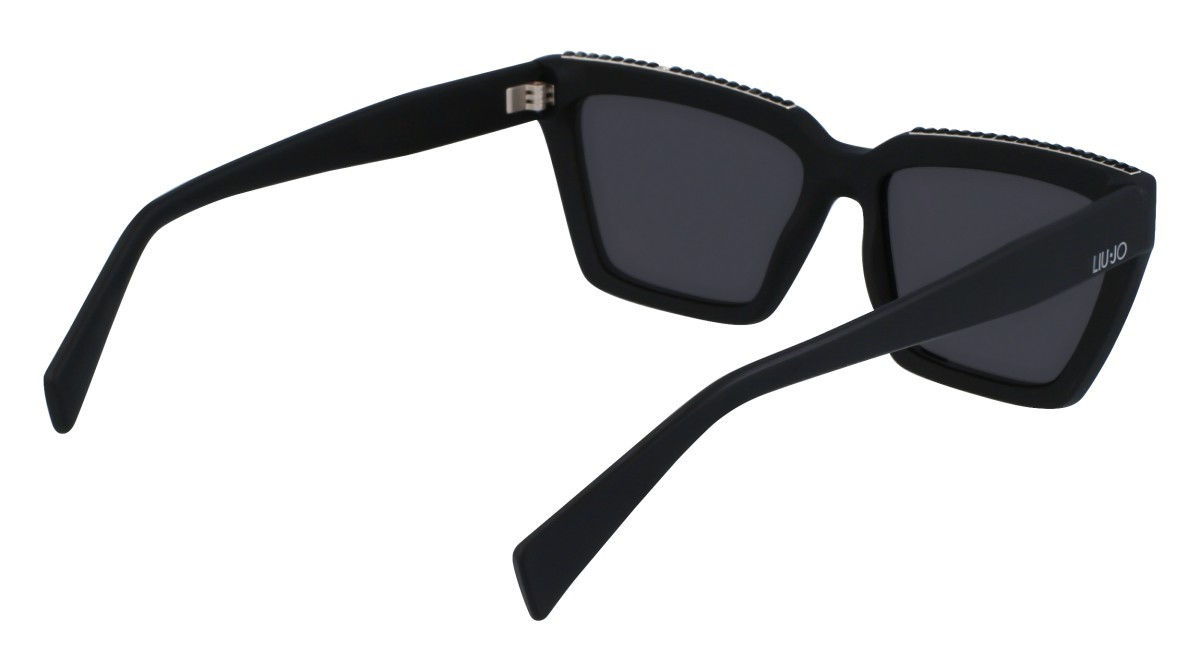 Occhiali da sole Liu Jo LJ793SR (002) colore matte black forma rettangolare lenti solid grey