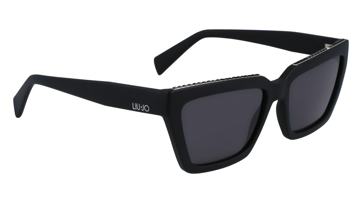 Occhiali da sole Liu Jo LJ793SR (002) colore matte black forma rettangolare lenti solid grey