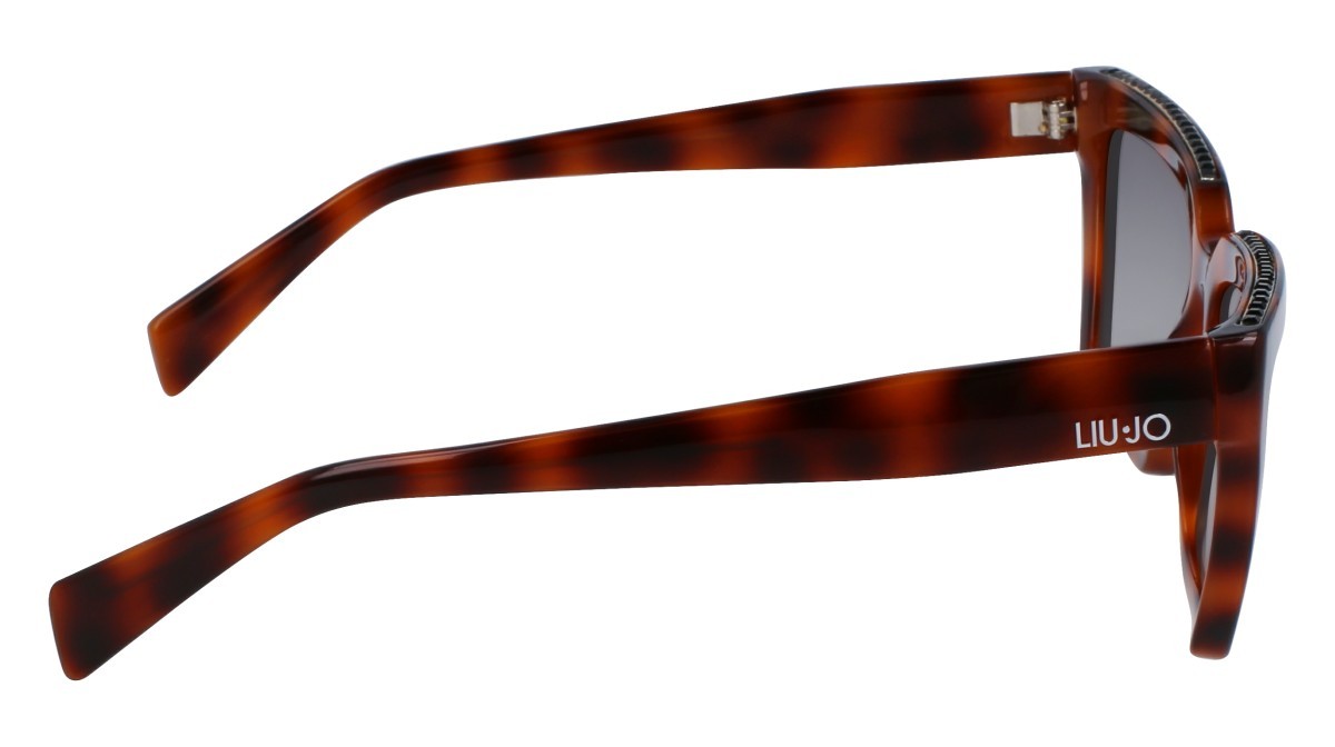 Occhiali da sole Liu Jo LJ793SR (240) colore tortoise forma rettangolare lenti grad khaki