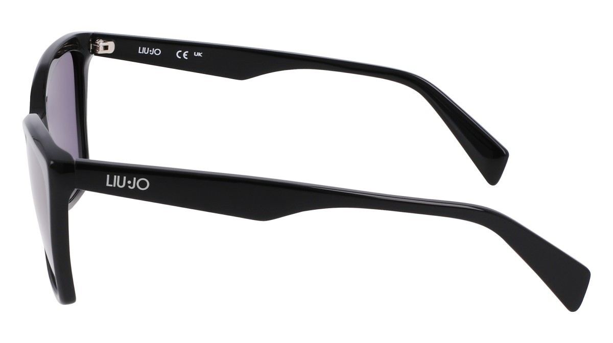 Sonnenbrillen Liu Jo LJ796S (001) farbe black form rechteckig gläser grey