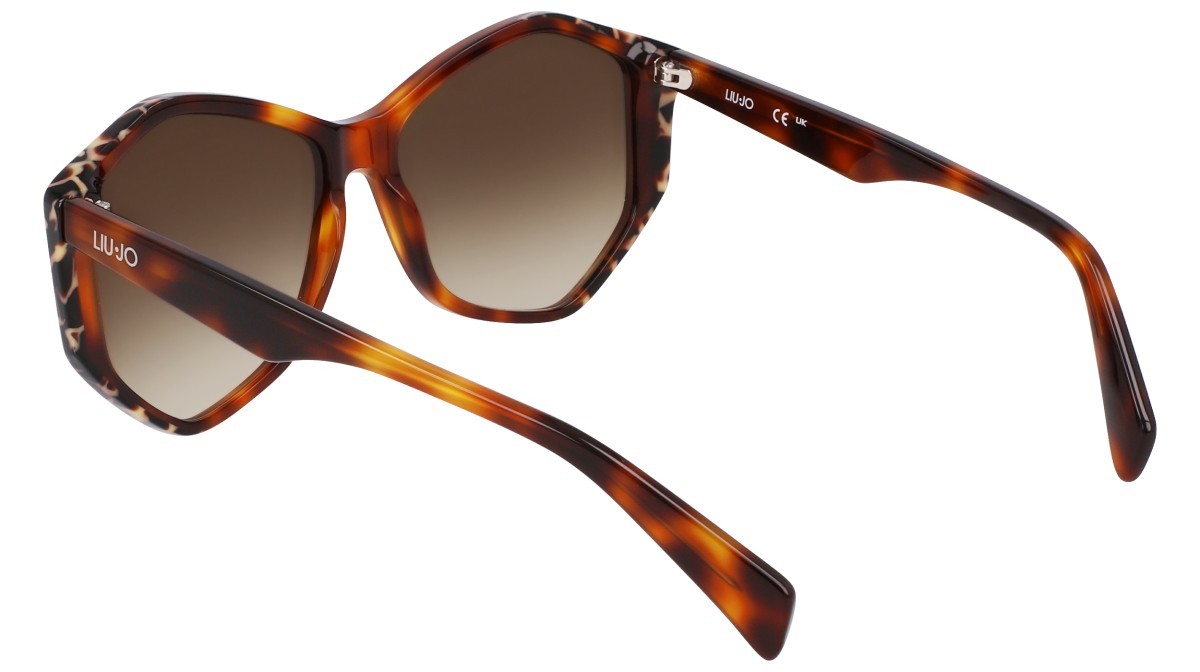 Sonnenbrillen Liu Jo LJ797S (245) farbe tortoise/marble black form rechteckig gläser gradient brown